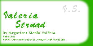 valeria strnad business card